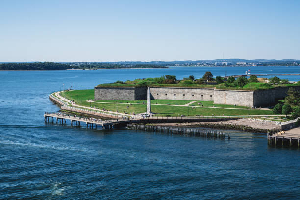 istock View of Fort Independence from the Sea 908296310