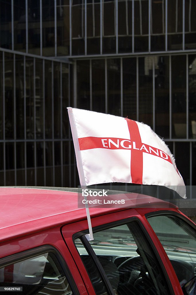 Bandeira de veículos na Inglaterra - Foto de stock de Azul royalty-free