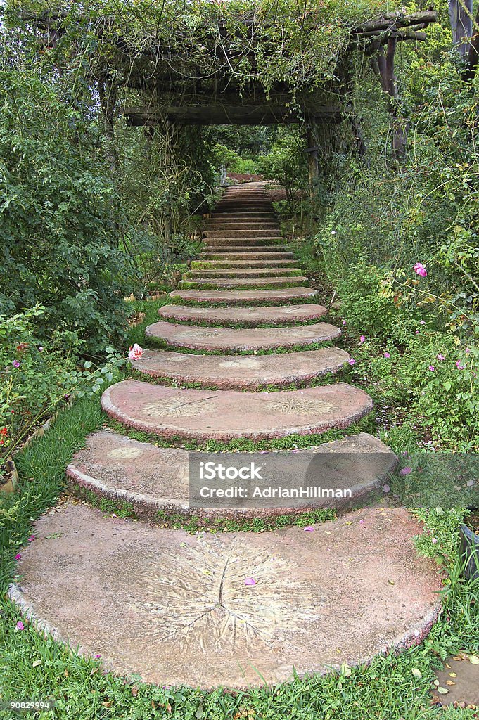 Garden path  Color Image Stock Photo