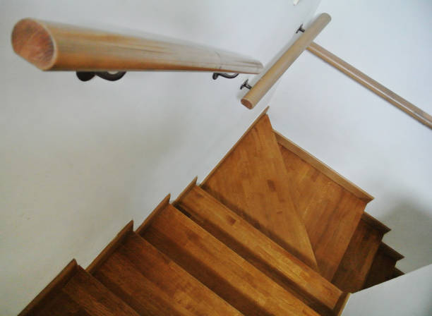 istock internal wooden staircase 908313940