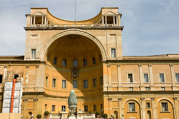 Court of the Pigna,Rome stock photo