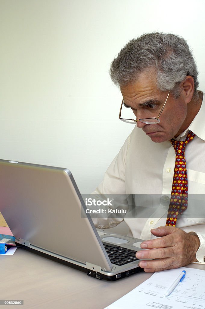 Concentration  50-54 Years Stock Photo