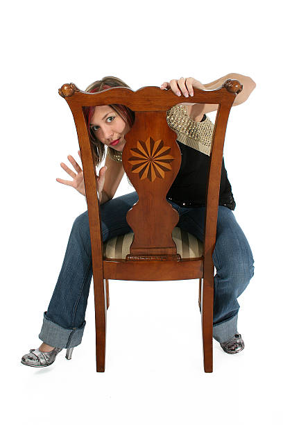 istock Woman in Chair with Clipping Path 90833242