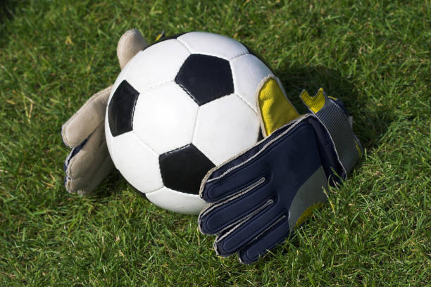 istock Soccer ball and gloves 90833824