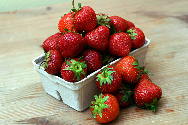 istock Box of fresh strawberries 90833883