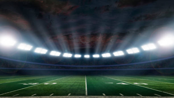 istock Football stadium 908339684