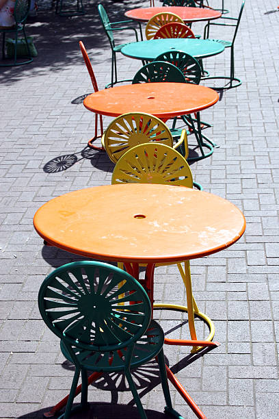 istock Patio furniture - colorful 90833978