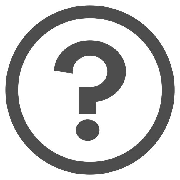 Question mark (FAQ) in circle. Vector icon vector art illustration