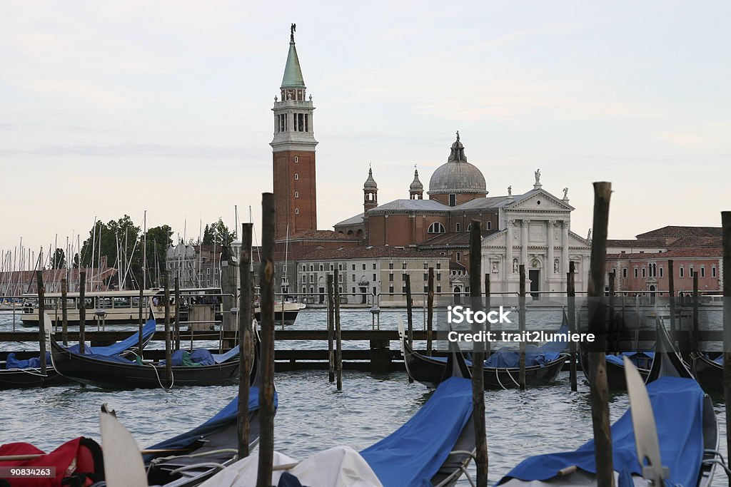 Igreja de Saint George, em Veneza, Itália - Foto de stock de Barco a Vela royalty-free