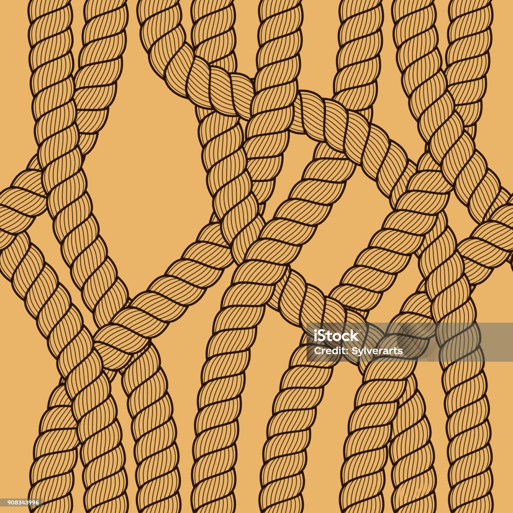 Abstract Rope Strands Pattern Seamless Pattern Rope Woven Vector Abstract Illustrative Background ...