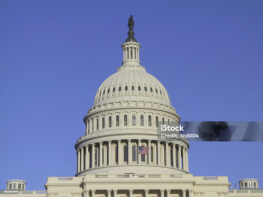 United States Capitol Dome - Foto de stock de Azul libre de derechos