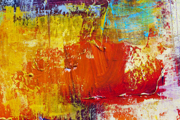 istock Artists oil paints multicolored closeup abstract background 908353528
