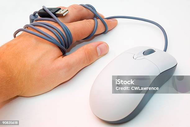 Hand Sich Im Mouse Cord Stockfoto und mehr Bilder von Computermaus - Computermaus, Schnur, Bewegung