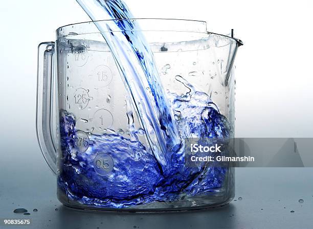 Blue Liquid Stock Photo - Download Image Now - Abstract, Aspirations, Backgrounds