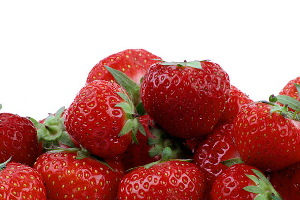 Healthy strawberries stock photo