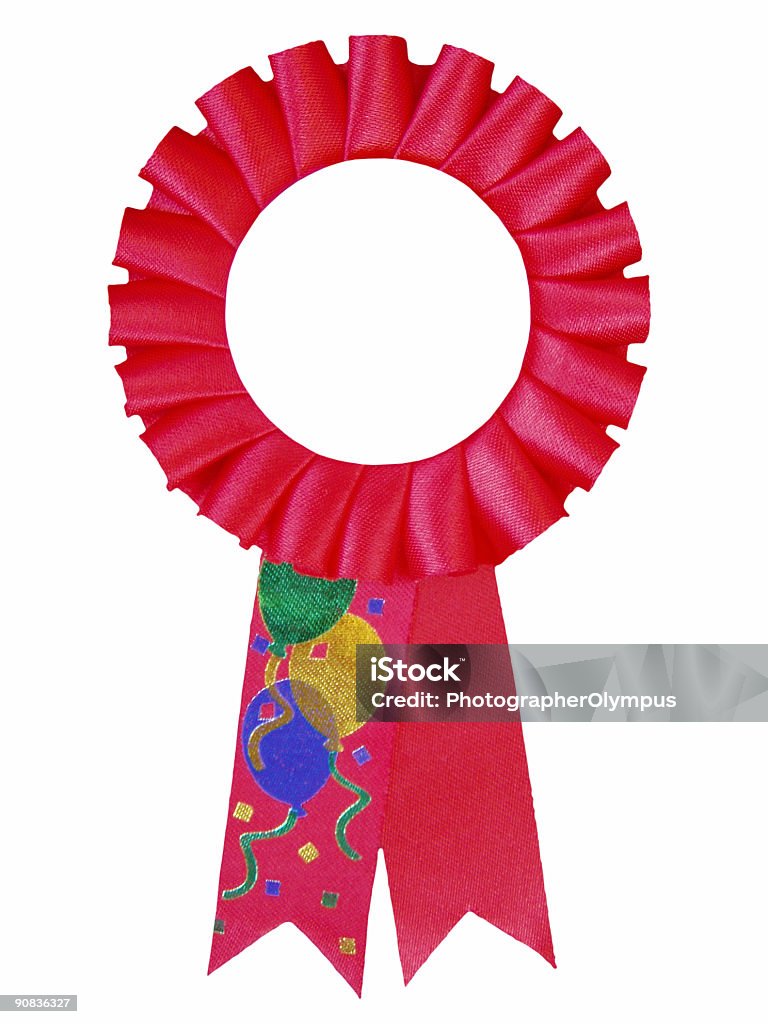 Distintivo rosso anniversario - Foto stock royalty-free di Anca