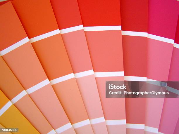 Color Book Stock Photo - Download Image Now - Color Swatch, Orange Color, Hand Fan