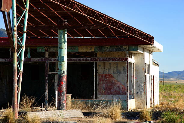 abandoned truck stop  deconstruct stock pictures, royalty-free photos & images