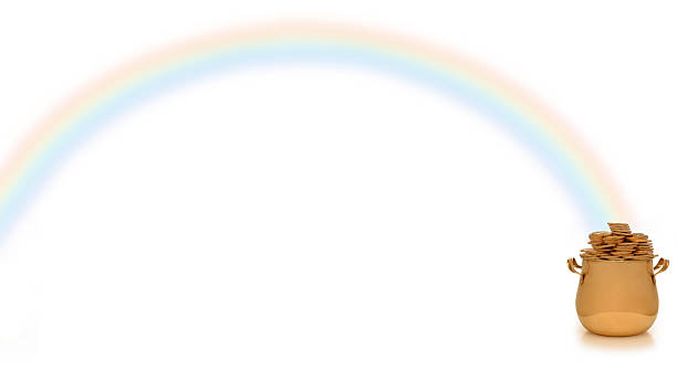 istock pot of gold and rainbow 90838053
