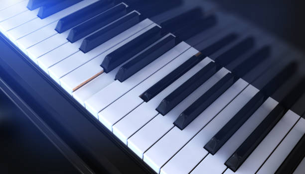 istock Close-up of a Piano keyboard 908382408