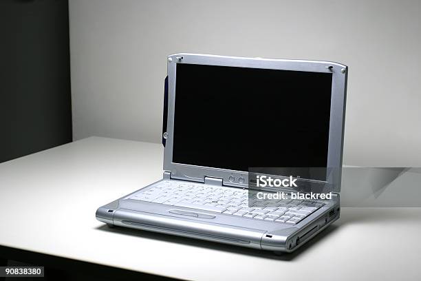 Metallic Laptop Stock Photo - Download Image Now - Blank, Business, Coding
