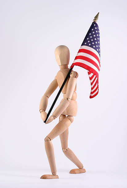 istock National hero with US flag 90838624