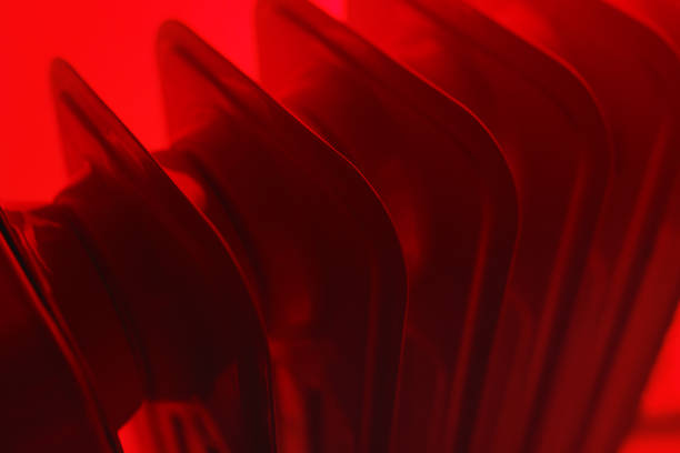 Oily electric heater in red light