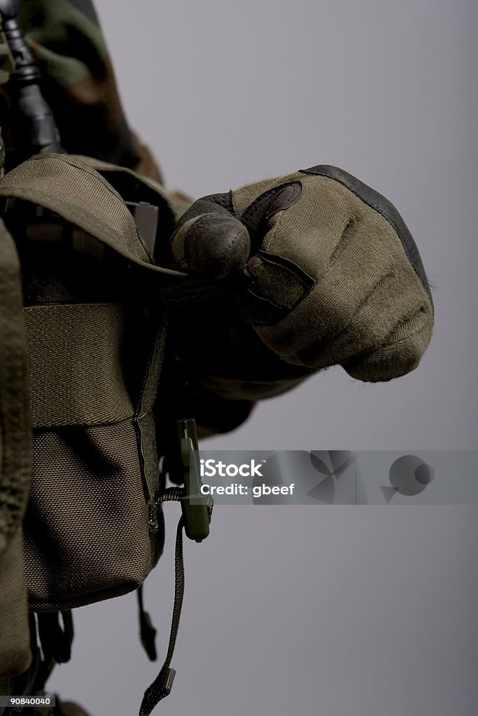 Ejército Bolsas de retención - Foto de stock de Accesorio de cabeza libre de derechos