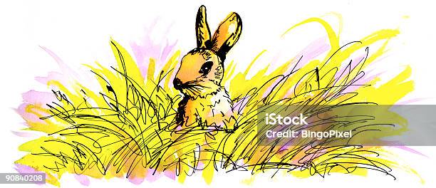 Bunny In Gras Stock Vektor Art und mehr Bilder von Frische - Frische, Hase, Illustration