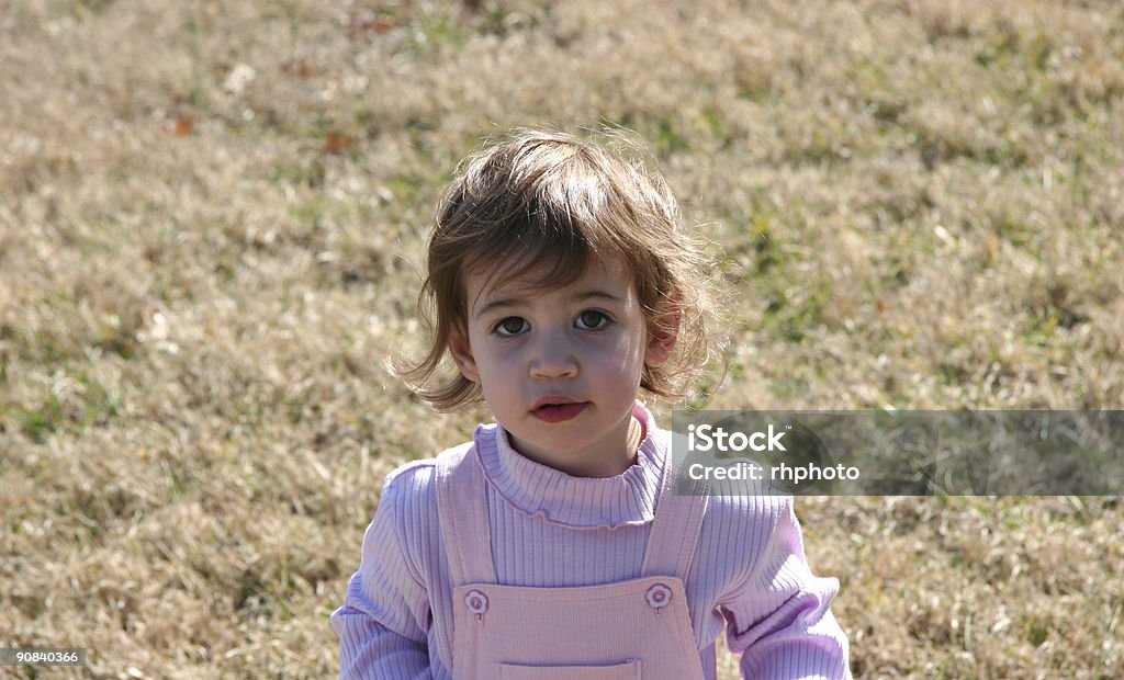 Bambino ragazza in un campo - Foto stock royalty-free di Accudire