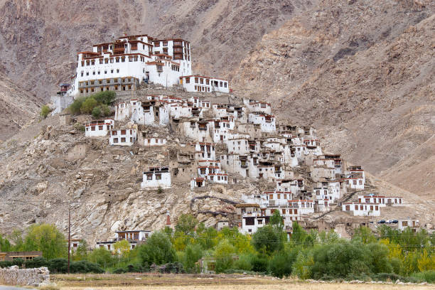 istock Himalayan mountains and Chemrey gompa, Buddhist monastery in Ladakh, India 908405664