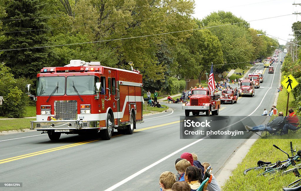 Camion dei pompieri Parade 6 - Foto stock royalty-free di Sfilata