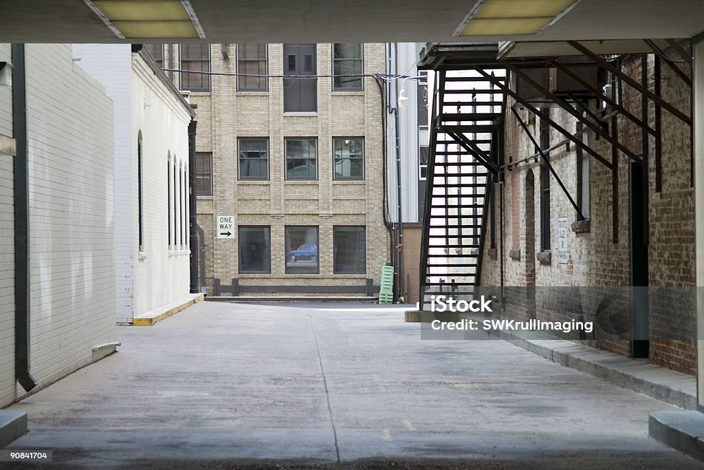 Ruelle de la scène du centre-ville - Photo de Brique libre de droits