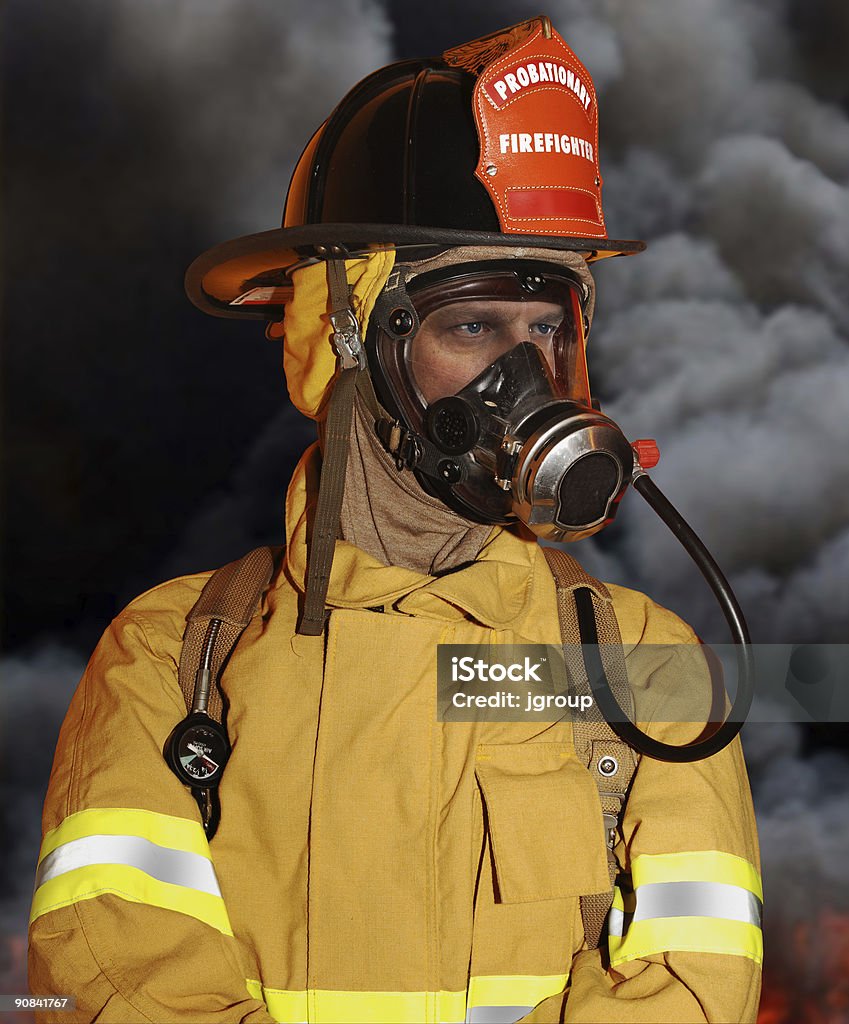 Fireman Discription Fireman Stock Photo - Download Image Now - Firefighter, Aggression ...