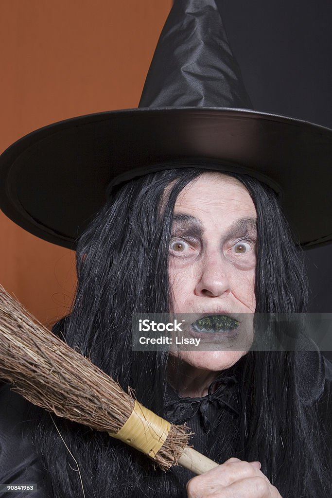 Halloween Witch  Old Stock Photo