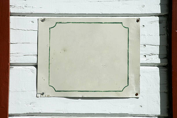 Blank retro sign stock photo