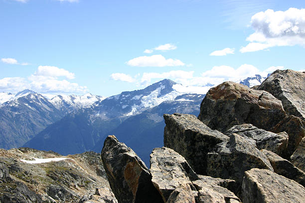 Jaggered rocas Whistler - foto de stock