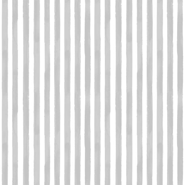 White and gray striped seamless pattern vector art illustration