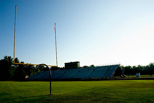 istock Football Stadium and Goal Post 90843899