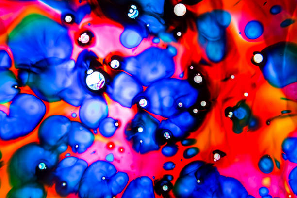 istock Texture painted on the glass 908439460