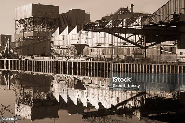 Workshop In The Morning Light Ii Stock Photo - Download Image Now - Barren, Berlin, Canal