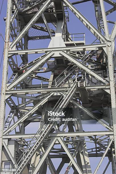 Old Crane In Hamburg 1 Stock Photo - Download Image Now - Blue, Business, Cloud - Sky