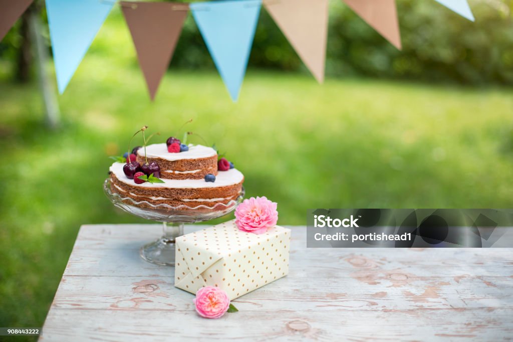 Birthday cake - Royalty-free Aniversário Foto de stock