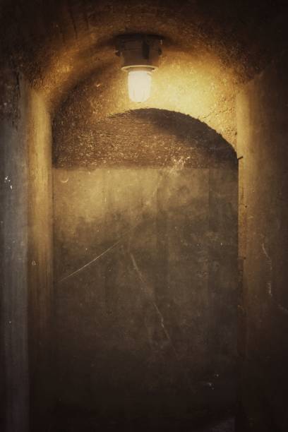 Architecture, Old Arch Illuminated Doorway