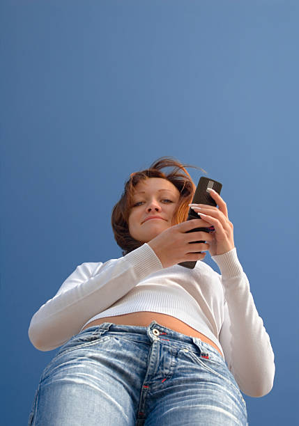 istock Girl with a mobile phone 90844672