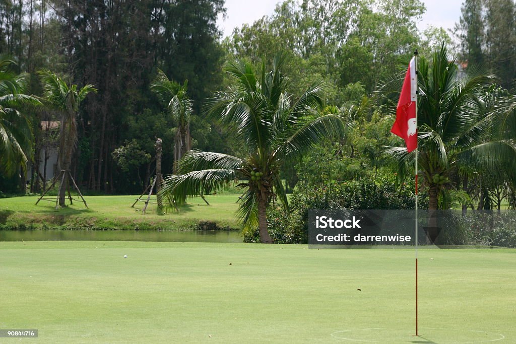 Tropische Golf Golfplatz - Lizenzfrei Aktiver Lebensstil Stock-Foto
