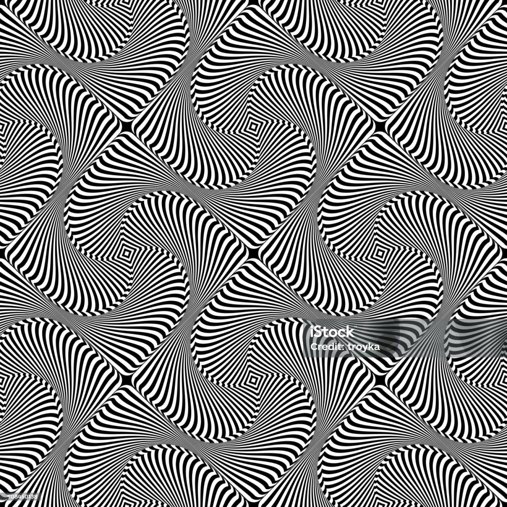 Op Patterns Seamless Op Art Pattern Lines Texture Stock Illustration - Download ...