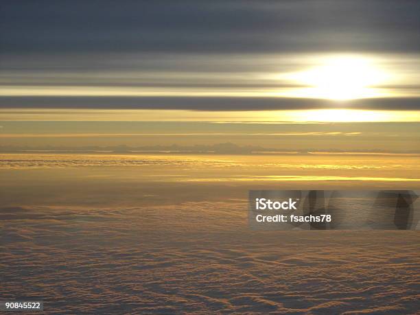 Beautiful Sky Above Clouds Stock Photo - Download Image Now - Above, Aerial View, Aerospace Industry