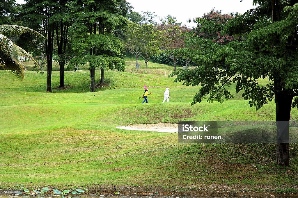 Campo de golfe - Foto de stock de Azul royalty-free