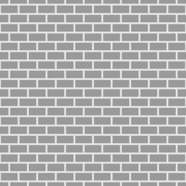 bezszwowy wzór cegły - seamless brick repetition pattern stock illustrations